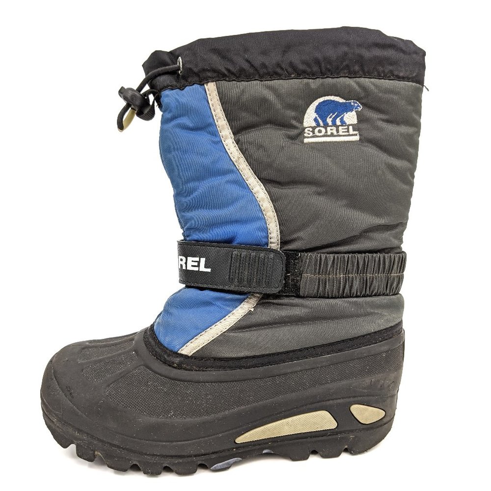 Sorel Toddler Flurry Boots Felt Liners Blue Gray